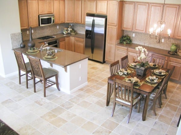 porcelain floor tiles in kitchen